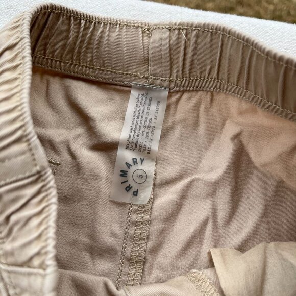 Primary Stretch Chino Drawstring Pant, Light Khaki, Size 5, GUC, Pair #4 - Picture 12 of 13